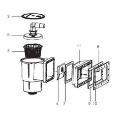 Reservedele til Hayward skimmer (4)