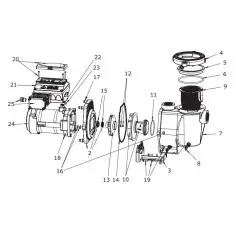 Reservedele til Pentair IntelliFlo WhisperFlo cirkulationspumper