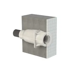 V&aelig;ggennemf&oslash;ring til 50mm Visio PRO LED lys